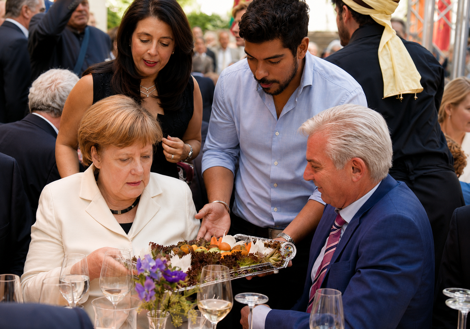 Priyanka Chopra zu Gast im indischen Restaurant Amrit Berlin 2010