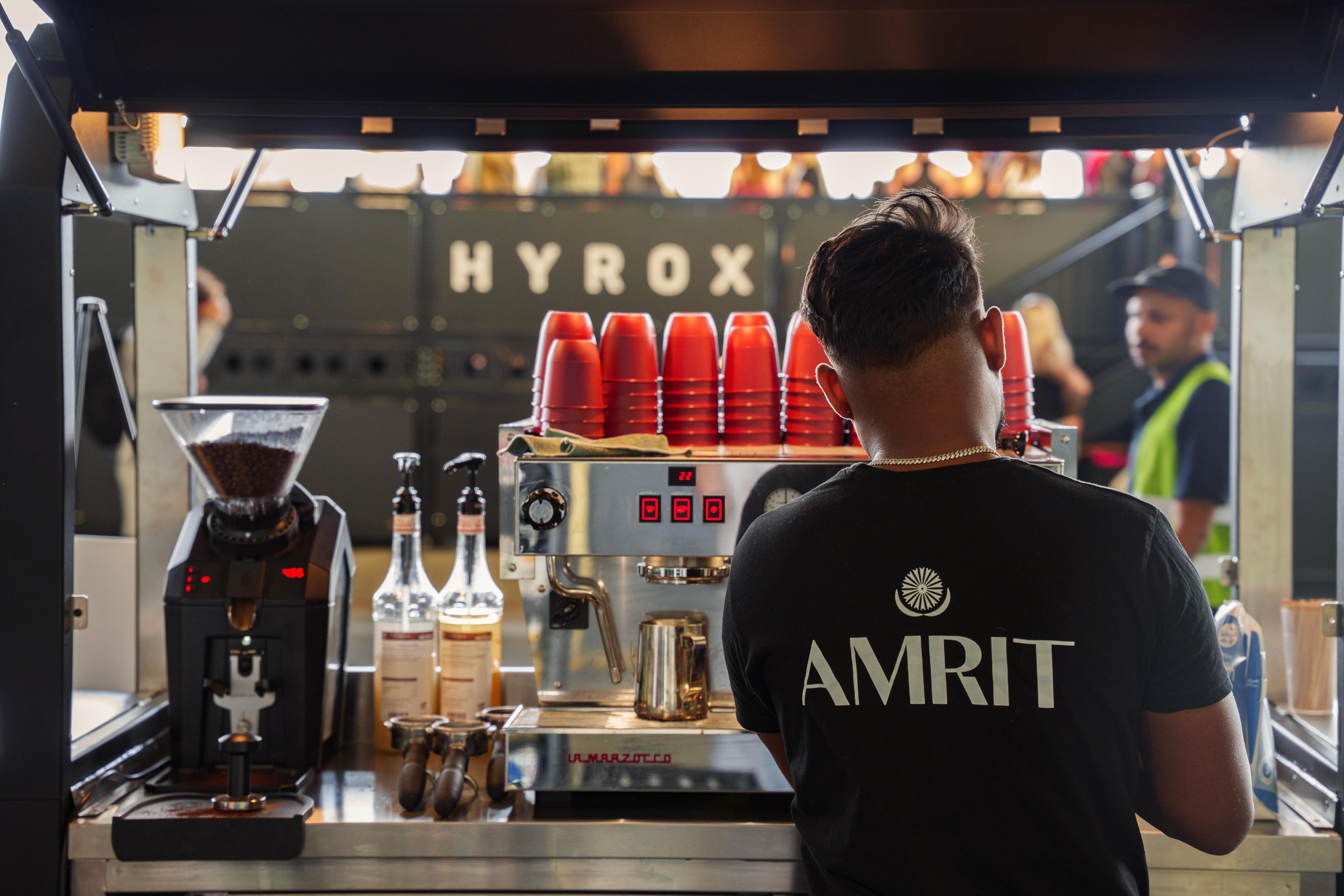 AMRIT Coffee Bike im Einsatz bei einem Sportevent